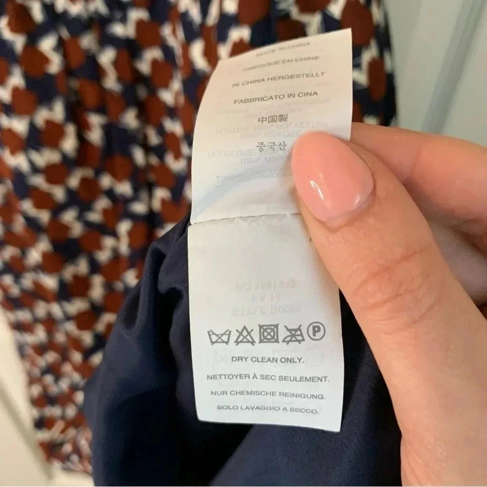 J.Crew Geometric Abstract Print Lined A-line Sleeveless High Neck Dress, size 0 - Picture 8 of 11